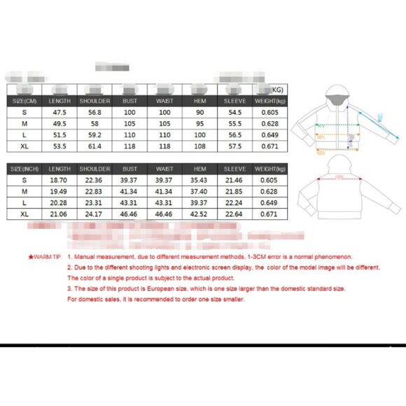 Hooded sweatshirt, athletic hoodie, zip-up drawstring, long-sleeved top, jacket - Picture 6 of 6